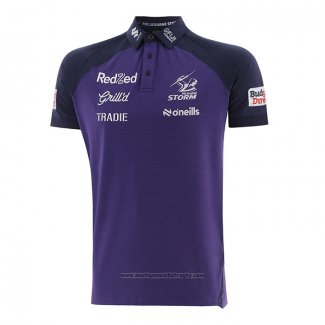Maillot Polo Melbourne Storm Rugby 2025 Violet