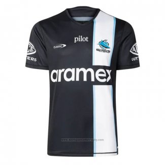 Maillot Cronulla Sutherland Sharks Rugby 2026 Entrainement Noir