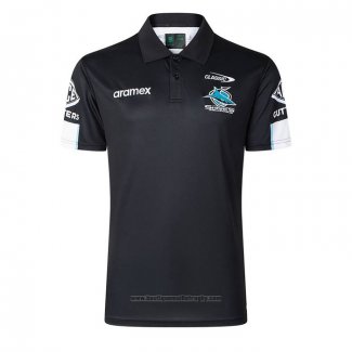 Maillot Polo Cronulla Sutherland Sharks Rugby 2026 Noir