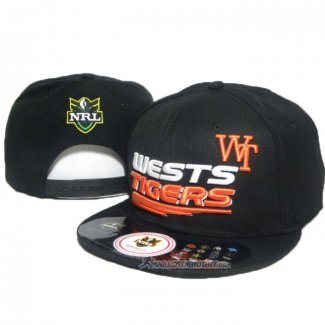 NRL Snapback Casquette Wests Tigers Noir