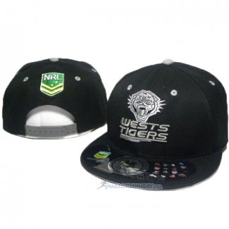 NRL Snapback Casquette Wests Tigers Noir