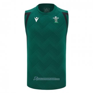 Debardeur Pays De Galles Rugby 2026 Entrainement Vert
