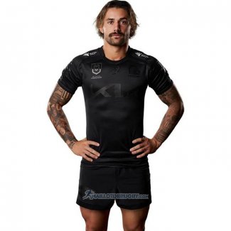 Maillot Brisbane Broncos Rugby 2025 Captains Run Noir