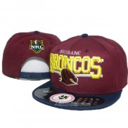 NRL Snapback Casquette Brisbane Broncos Marron Jaune