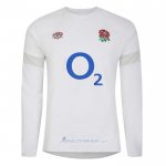 Maillot Angleterre Manches Longue Rugby Blanc