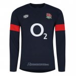 Maillot Angleterre Manches Longue Rugby Noir