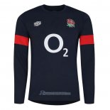 Maillot Angleterre Manches Longue Rugby Noir